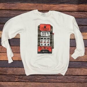 Vintage 80s Trump Castle Casino Atlantic City New Jersey Travel Sweatshirt